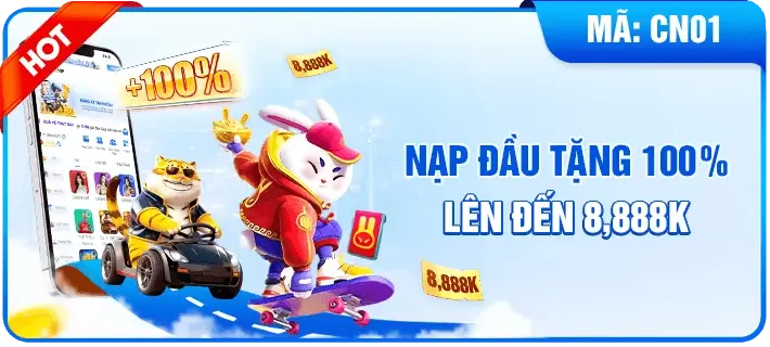 C1686 Nạp đầu tặng 100% lên đến 8.888k